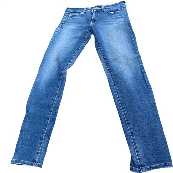 AG ADRIANO GOLDSCHMIED Wm’s Sz 29R The Midi Ankle Mid Rise Legging Ankle Jean - Picture 1 of 6